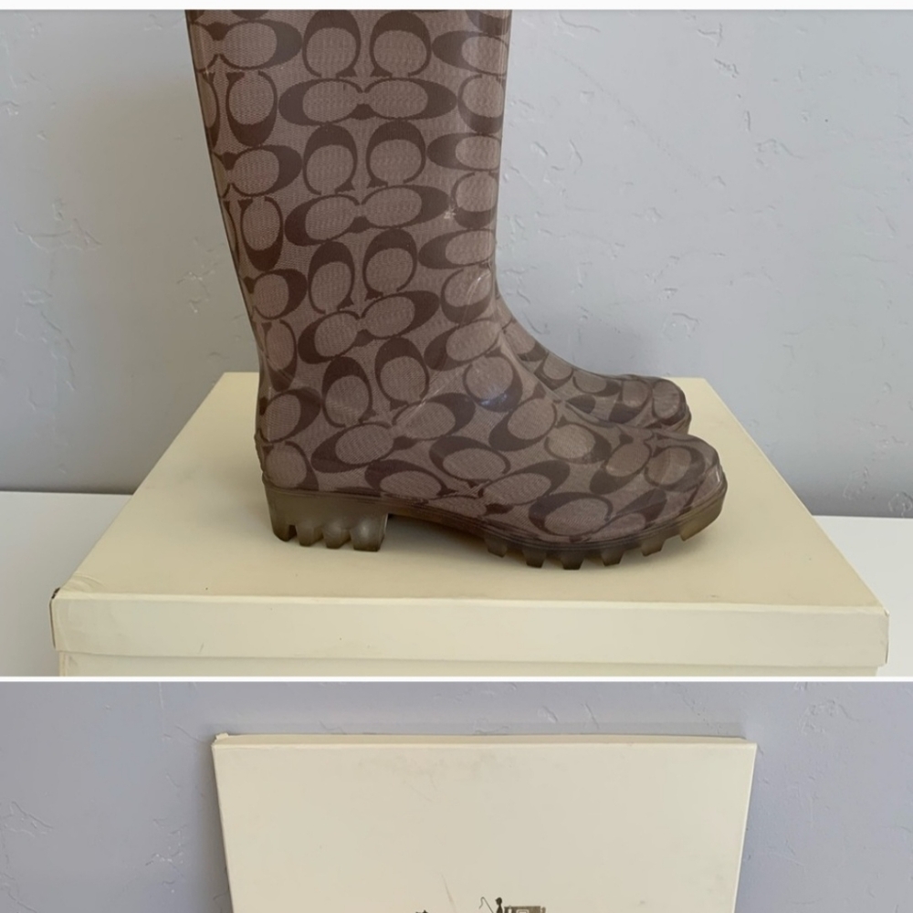 Auth COACH ‘Pixy’ Rain Boots IOB